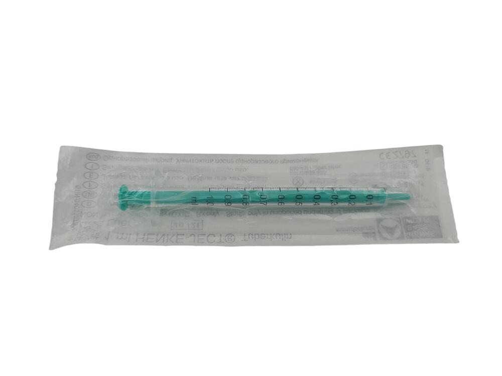 Wegwerp injectiespuit 1 ml, per 100