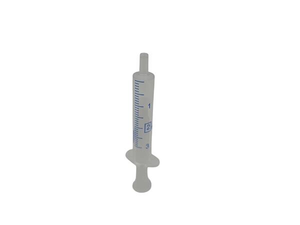 Wegwerp injectiespuit 2/3 ml, per 100